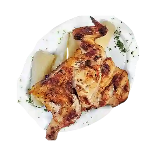 Medio Pollo Asado Al Carbón