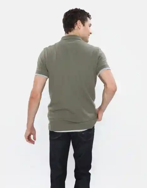 Camiseta Logo en el Frente Hombre Verde Talla XXL American Eagle