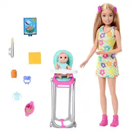 Barbie Muñeca Hora Del Desayuno Con Bebé