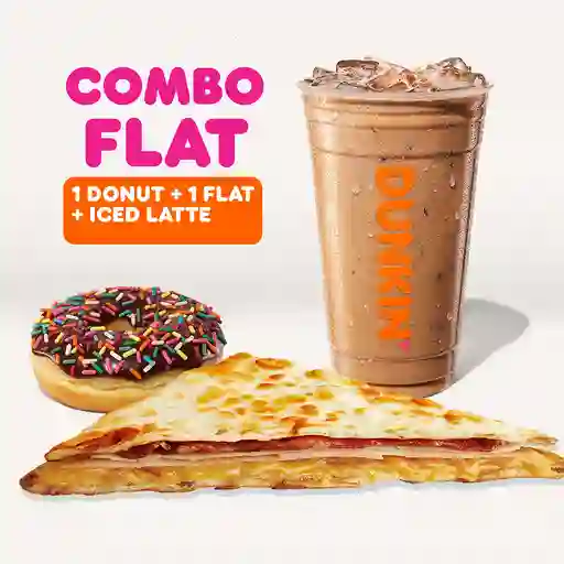 Combo flat + iced latte