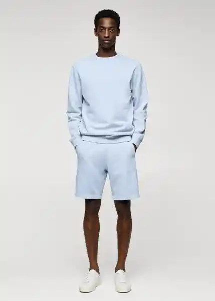 Short Selecp Celeste Talla L Hombre Mango