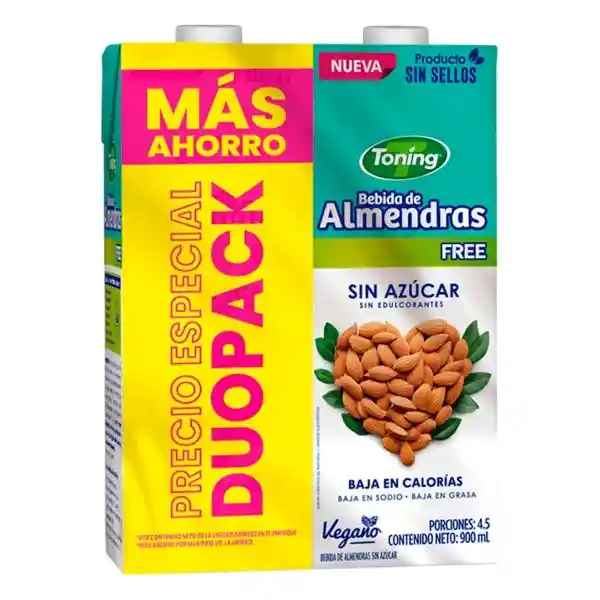 Toning Pack Bebida Almendra Sin Azúcar Precio Especial