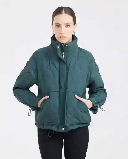 Chaqueta Wave Quilted Verde Nafta Ultra Oscuro Talla M Chevignon