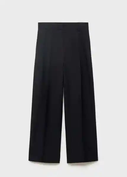Pantalón Mili Negro Talla 36 Mujer Mango