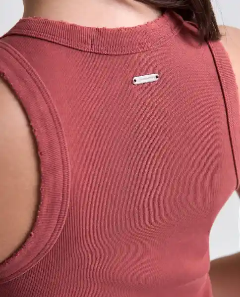 Camiseta Mujer Café Talla S 609G015_CAF181425 Americanino