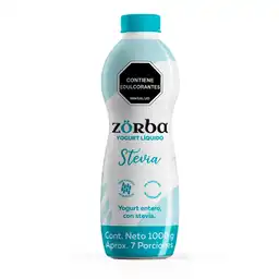 Yogurt Zorba Liquido Entero Stevia