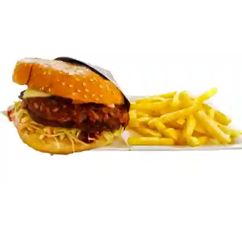 Patty Hamburguesa en Combo con Papa