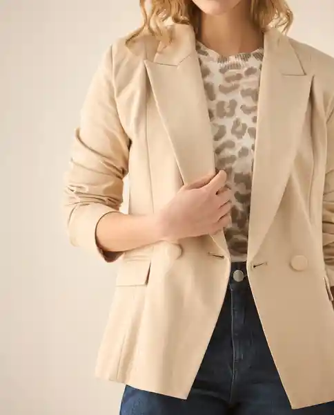 Chaqueta Beige Arena Claro Talla S 423G220 Esprit