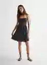 Vestido Pescador Negro Talla 21 Mango Teen Girl Mango