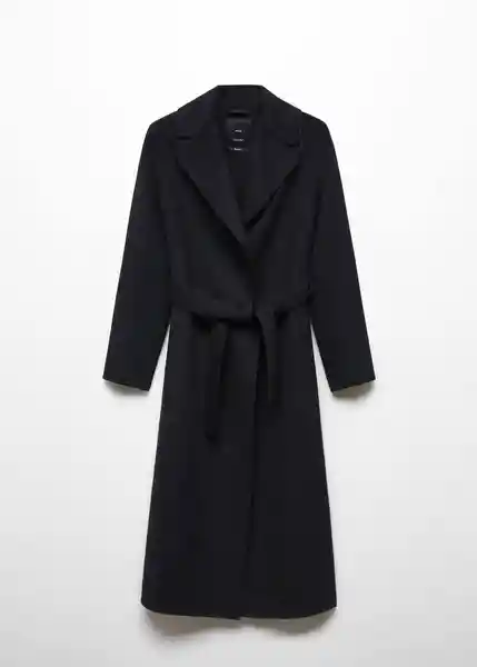 Abrigo Classic Negro Talla 18 Mujer Mango