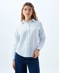 Camisa Mujer Azul Talla L 610F001_AZU144210 Chevignon