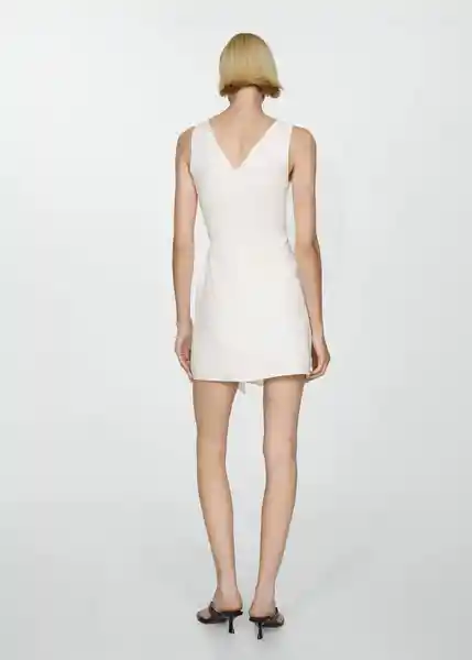 Vestido Emery2 Offwhite Talla 26 Mujer Mango