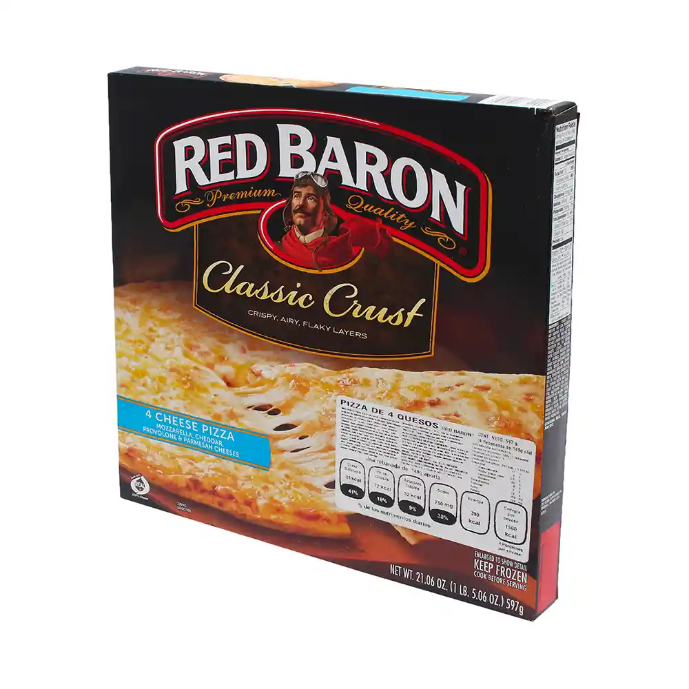 Red Baron Pizza de 4 Quesos Classic Crust