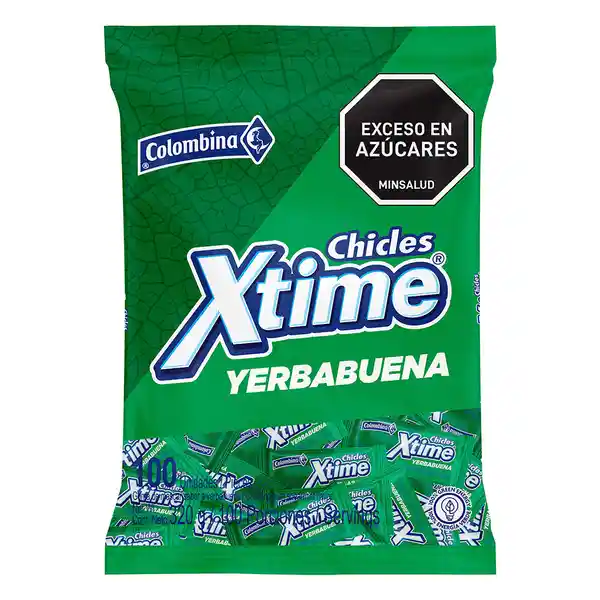 Xtime Chicle Hierbabuena 100 Und