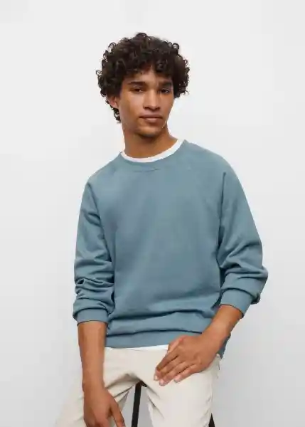 Sudadera Classic Azul Talla 21 Teen Niños Mango