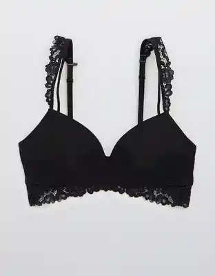 American Eagle Brasier Happy Pu Wl Country Lace Negro 36 D 4952