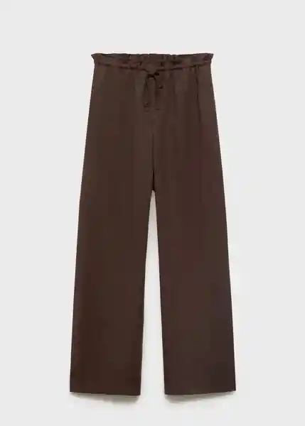 Pantalón Cel Chocolate Talla S Mujer Mango