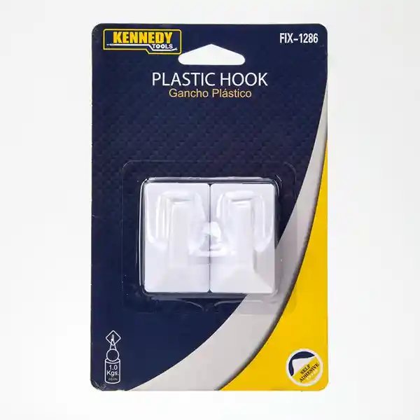 Gancho Plastico Blanco