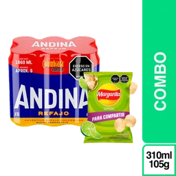 Combo Andina Refajo + Margarita Snack Papas Limon 105 g