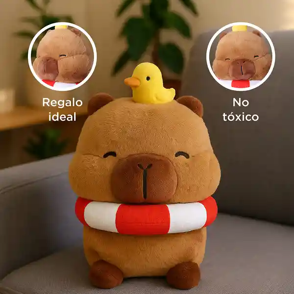 Peluche Playa Mimi Bara y Anillo Rojo Mini Family 12" Miniso