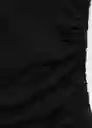 Top Fiji Negro Talla S Mujer Mango