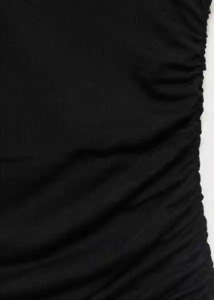 Top Fiji Negro Talla S Mujer Mango