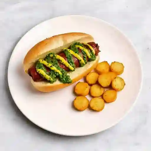 Choripán vegetariano