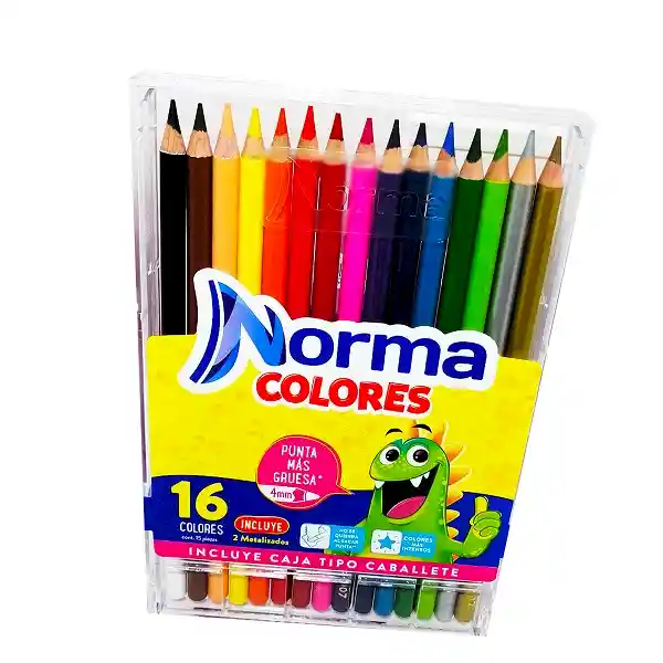 Norma Lápices de Colores con Caja en Acrílico