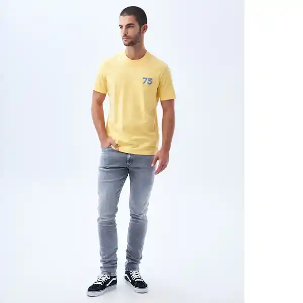 Camiseta Hombre Amarillo Talla XXL 842F010 Americanino