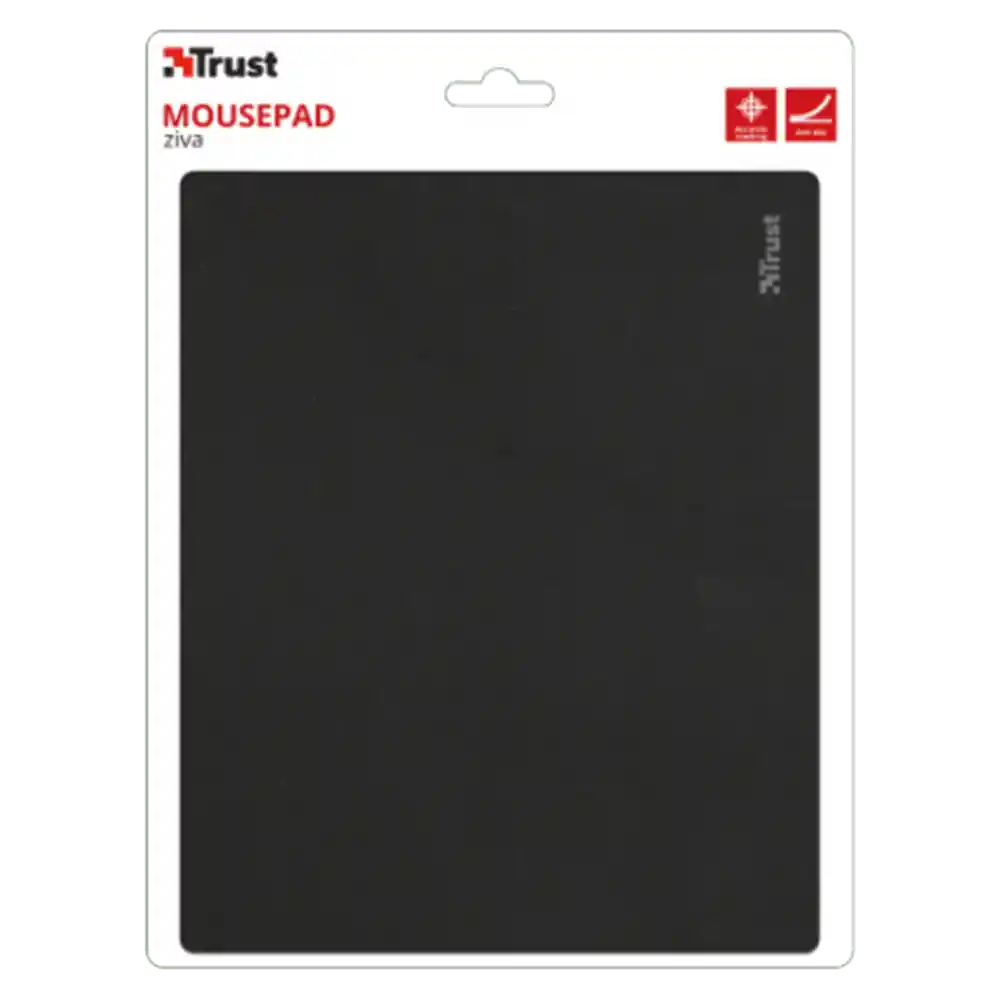 Trust Pad Mouse Ziva Negro Plano