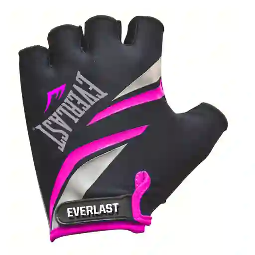 Everlast Guantes Ciclismo Giro Negro y Rosa Talla L