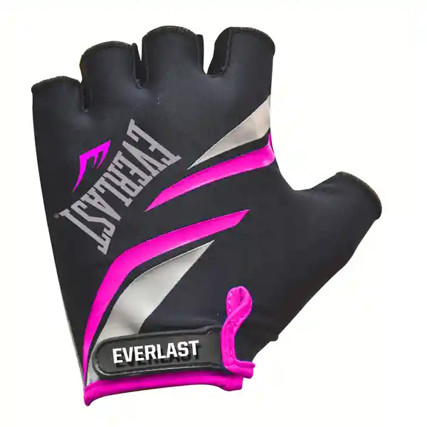 Everlast Guantes Ciclismo Giro Negro y Rosa Talla L