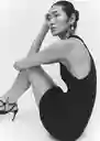 Vestido Hugo Negro Talla S Mujer Mango