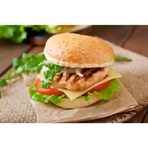 Hamburguesa Sencilla con Pollo