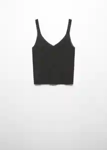 Top Kling Negro Talla M Mujer Mango