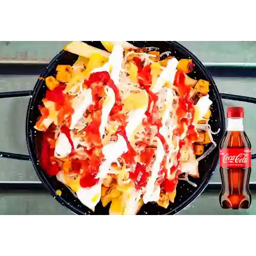 Combo Salchipapa Especial + Coca Cola Original 250ML