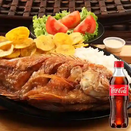 Combo Mojarra Frita + Coca Cola Original 400 ml