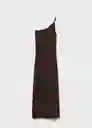 Vestido Cuba Marrón Talla M Mujer Mango