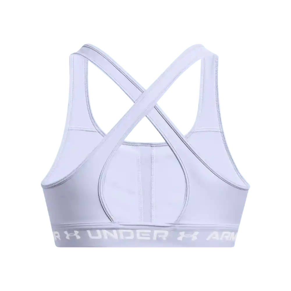 Under Armour Crop Crossback Mid Bra Mujer Morado SM