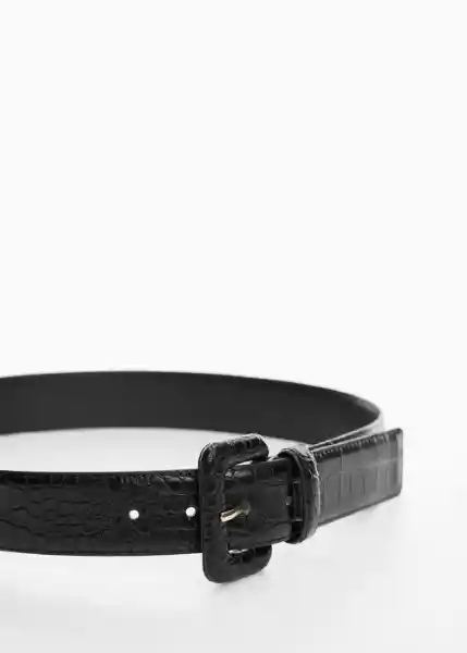 Cinturón Aline Negro Talla L Mujer Mango