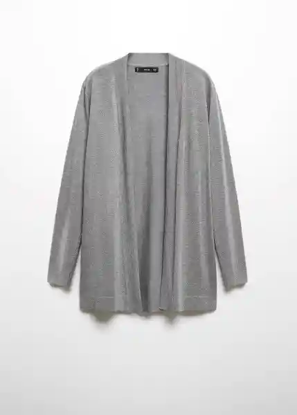 Cárdigan Alma Gris Medio Vigoré Talla M Mujer Mango