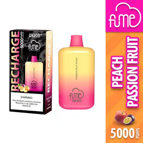 Vape Fume Passion Fruit Peach (5%) Recharge 5000 Puffs - 1 Ud.