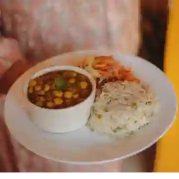 Chana Masala con Arroz Pulao