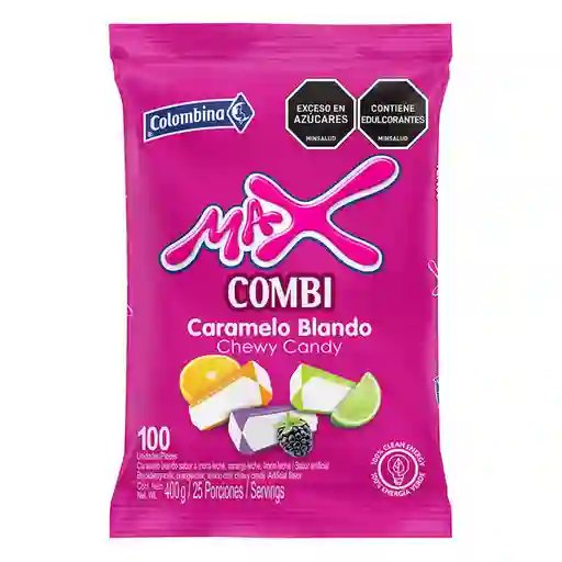 Max Combi Caramelo Blando Sabor Frutal