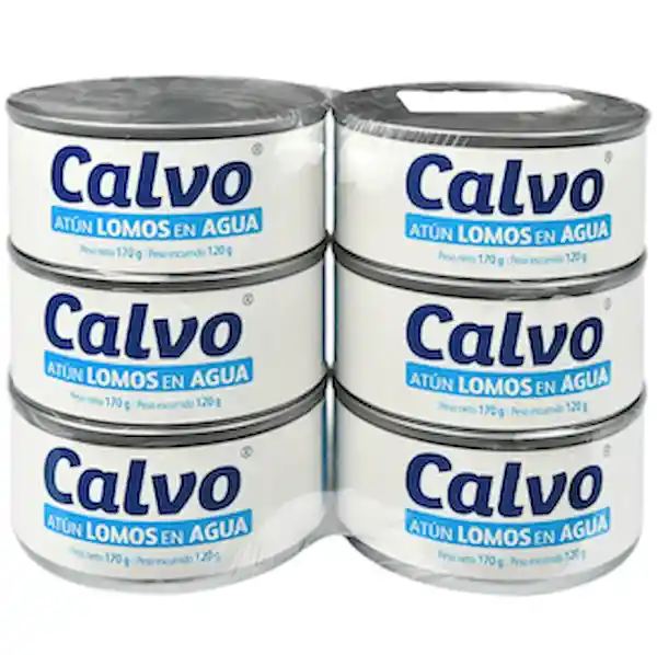 Calvo Lomitos de Atún en Agua