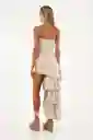 Vestido Largo Brooke Café Talla 02 M