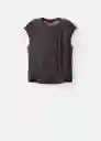Top Xsandi Marrón Talla S Mujer Mango