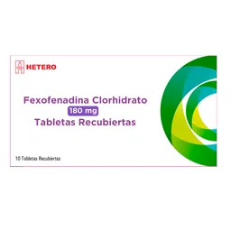 Hetero Fexofenadina Clorihidrato (180 mg)