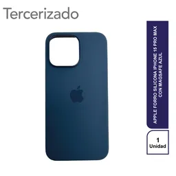 Apple Forro Silicona iPhone 15 Pro Max Con Magsafe Azul