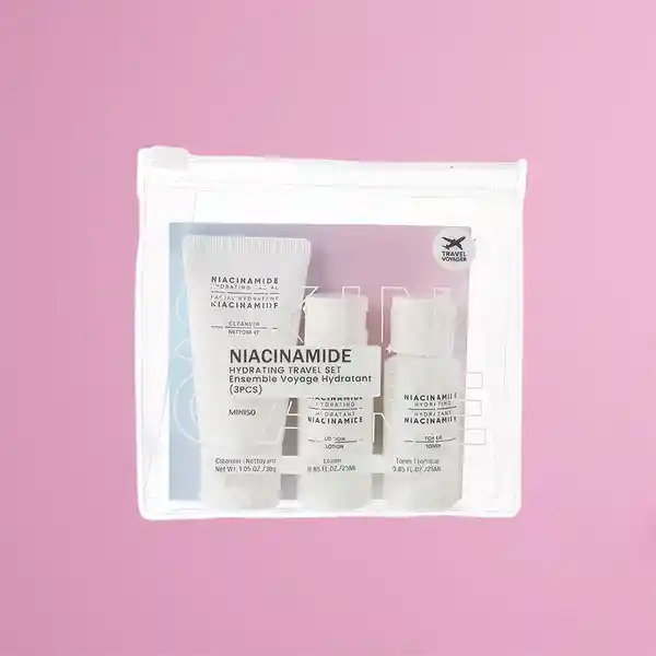 Kit Cuidado Facial de Viaje Hidratante Niacinamida Miniso